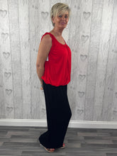 Load image into Gallery viewer, Ava - Bubble Hem Stretch Vest Top - Cerise Pink