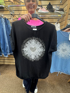 The Sparkle Heart - Cerise pink - Top