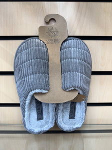 Grey Soft Fur Slippers