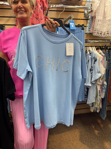 Chic - Tshirt Light Blue