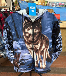 Wolf Blue Fleece - Zip Hoodie