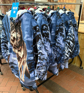 Wolf Blue Fleece - Zip Hoodie