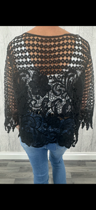 Willow - White Crochet Cardigan