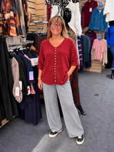 Load image into Gallery viewer, Button Detail V-Neck Top
